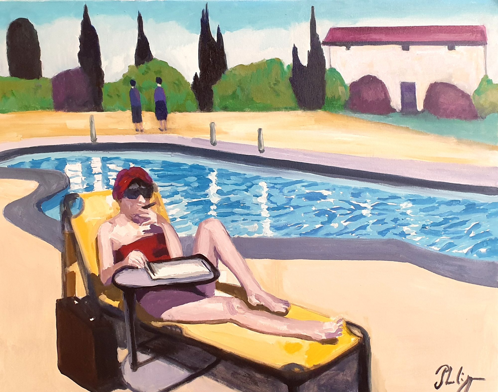 La Parisienne, peinture de Michel Phelippeau