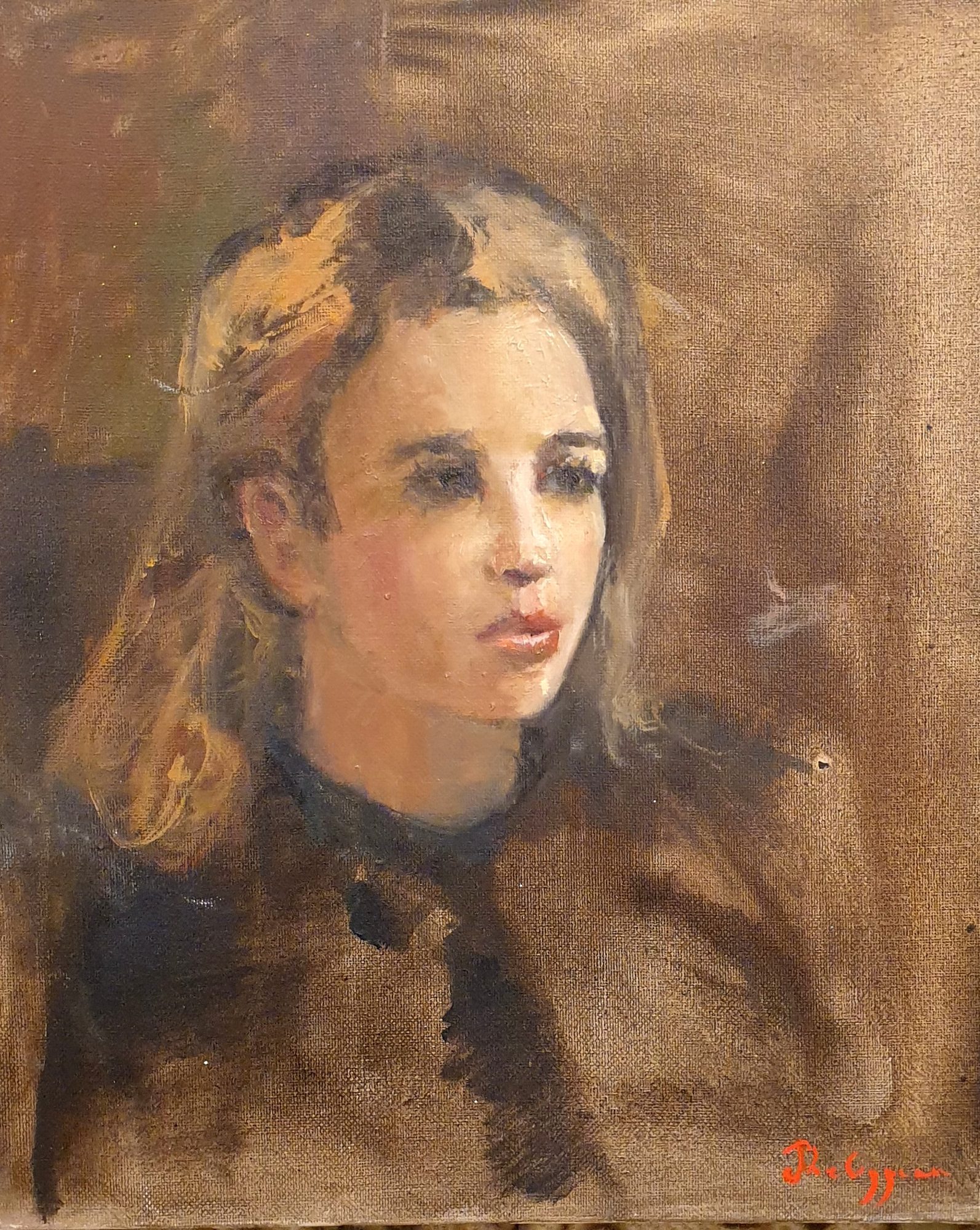 Portrait : L'ombre du doute, peinture de Michel Phelippeau